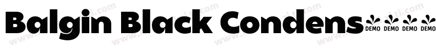 Balgin Black Condens字体转换